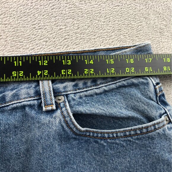 Vintage Calvin Klein Womens Jeans Shorts 34 Measured Casual Blue Denim Classic - Picture 4 of 12